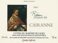 GABRIEL MEFFRE Cairanne Réserve Clément VII  2001