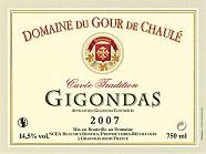 Dom. du Gour de Chaulé Cuvée Tradition  2007