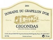 DOM. DU GRAPILLON D'OR Elevé en vieux foudre  2001