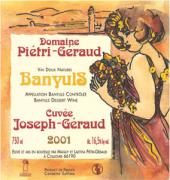 Dom. Piétri-Géraud Cuvée Joseph-Géraud 2001