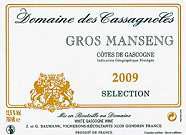 Dom. des Cassagnoles Gros manseng Sélection  2009