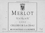 CELLIER DE LA CRAU Merlot  2000