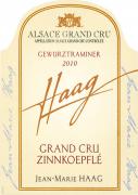 Jean-Marie Haag Zinnkoepflé Gewurztraminer Cuvée Marie 2010