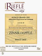 Dom. Rieflé Zinnkoepflé Pinot gris Bonheur exceptionnel 2009