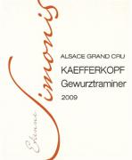 Étienne Simonis Kaefferkopf Gewurztraminer 2009