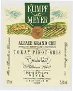 KUMPF ET MEYER Bruderthal Tokay-pinot gris 2000