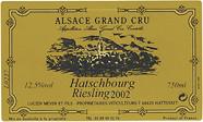 LUCIEN MEYER ET FILS Hatschbourg Riesling 2002