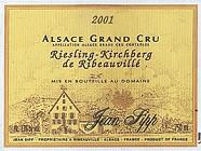 JEAN SIPP Kirchberg-de-ribeauvillé Riesling 2001