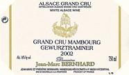 DOM. JEAN-MARC BERNHARD Mambourg Gewurztraminer 2002