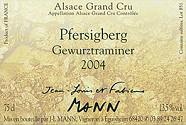 Jean-Louis et Fabienne Mann Pfersigberg Gewurztraminer 2004