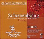 Dom. Laurence et Philippe Greiner Schoenenbourg Riesling 2005