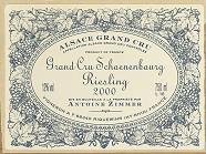 ANTOINE ZIMMER Schoenenbourg Riesling 2000