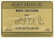 JEAN-PAUL ECKLE Wineck-Schlossberg Gewurztraminer 2000