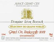 DOM. LEON BOESCH Zinnkoepflé Gewurztraminer Sélection de grains nobles 2002