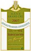 Éric Rominger Zinnkoepflé Gewurztraminer Sélection de grains nobles 2007