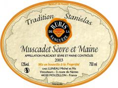 Michel Luneau et Fils Rubis de la Sanguèze Tradition Stanislas 2003