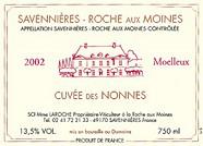 DOM. AUX MOINES Cuvée des Nonnes  2002