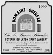 DOM. OGEREAU Saint-Lambert Clos des Bonnes Blanches  1999