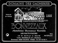 DOM. DES GAGNERIES Les Hauts fleuris  1999