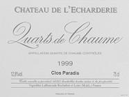 CH. DE L'ECHARDERIE Clos Paradis  1999