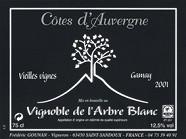 VIGNOBLE DE L'ARBRE BLANC Gamay Vieilles Vignes  2001