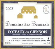 DOM. DES BEAUROIS  2002