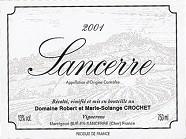 DOM. ROBERT ET MARIE-SOLANGE CROCHET  2001