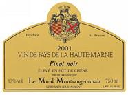 LE MUID MONTSAUGEONNAIS Pinot noir Elevé en fût de chêne  2001