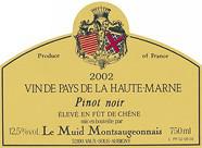 LE MUID MONTSAUGEONNAIS Pinot noir Elevé en fût de chêne  2002