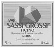 SASSI GROSSI Merlot  1998