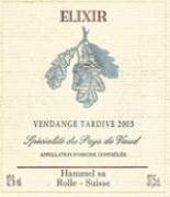 HAMMEL Elixir Vendanges tardives  2003