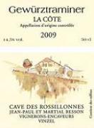 Cave des Rossillonnes La Côte Gewurztraminer  2009