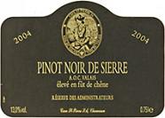 Cave Saint-Pierre Sierre Pinot Réserve des Administrateurs Élevé en fût de chê  2004