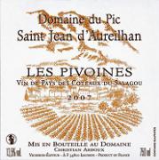 Dom. du Pic Saint-Jean d'Aureilhan Les Pivoines  2007