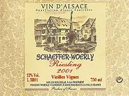 SCHAEFFER-WOERLY Vieilles Vignes  2001