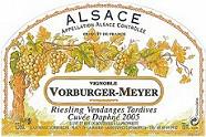 Vignoble Vorburger-Meyer Vendanges tardives Cuvée Daphné  2005