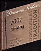 Dom. Gales Riesling Domaine et tradition  2007