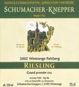 SCHUMACHER-KNEPPER Wintrange Felsberg Riesling  2002