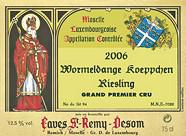 Caves Saint Remy-Desom Wormeldange Koeppchen Riesling  2006