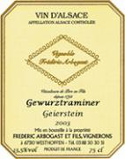 VIGNOBLE FREDERIC ARBOGAST Geierstein  2003