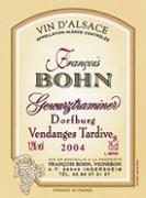 François Bohn Dorfburg Vendanges tardives  2004