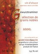 ANDRE KLEINKNECHT Sélection de grains nobles  2000