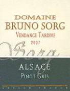 Dom. Bruno Sorg Vendanges tardives  2007