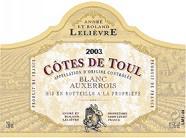 ANDRE ET ROLAND LELIEVRE Auxerrois  2003