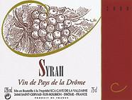 CAVE DE LA  VALDAINE Syrah  2001