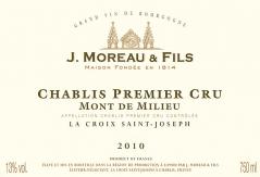 J. Moreau et Fils Mont de Milieu La Croix Saint-Joseph 2010