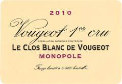 Dom. de la Vougeraie Le Clos blanc de Vougeot Monopole 2010