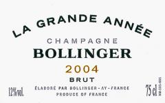 Bollinger La Grande Année 2004