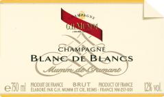 G.-H. Mumm Blanc de blancs Mumm de Cramant 