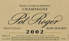 Pol Roger Blanc de blancs Extra Cuvée de réserve 2002